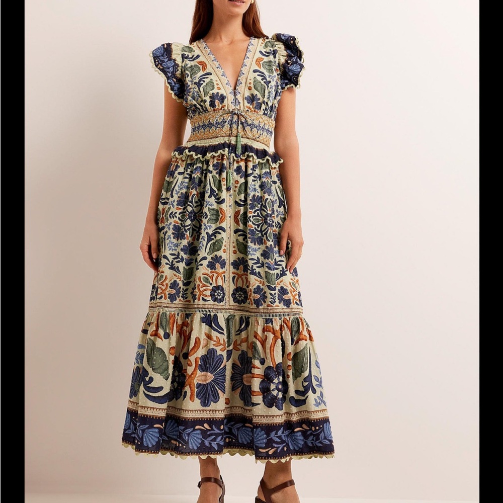 NWT farm Rio garden dress - sage green
